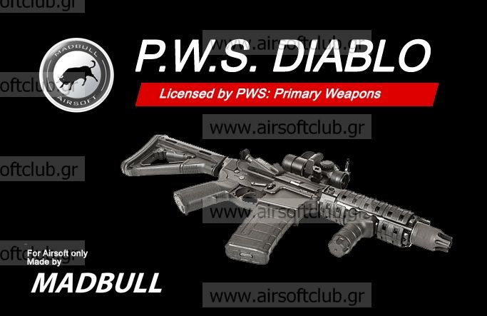 PWS Licensed Diablo Includes: Rail handguard RIS, Compensator, O